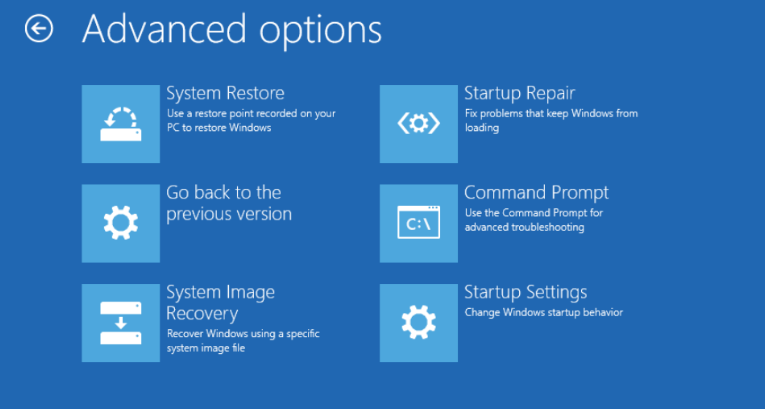 Run Startup Repair