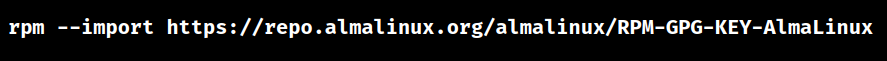 almalinux error gpg check failed
