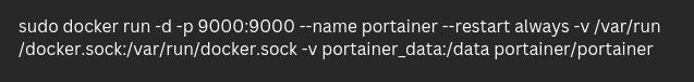 run Portainer as a container