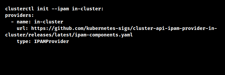 kubernetes ipam cluster