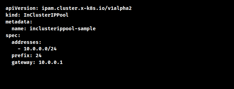 kubernetes ipam cluster