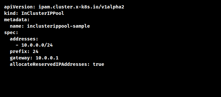 kubernetes ipam cluster