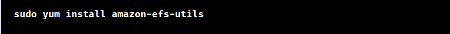 mount unknown filesystem type efs