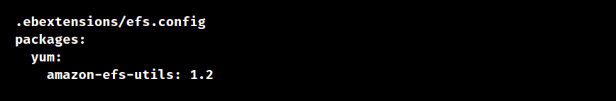 mount unknown filesystem type efs