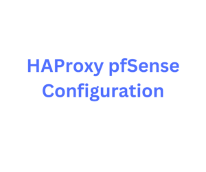 configure haproxy pfsense