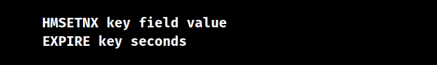 redis hsetnx expire