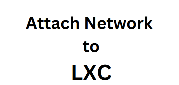 lxc attach network to container