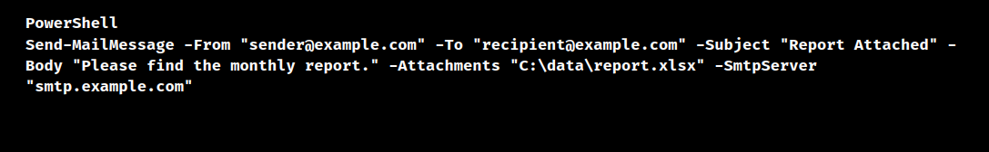 powershell sendmail attachment