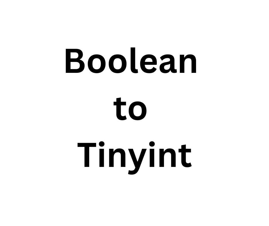 mysql boolean changes to tinyint