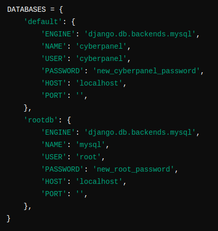 How to Change the MySQL Root Password in CyberPanel: