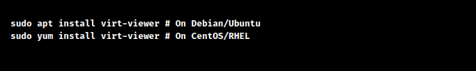 kvm connecting to graphical console for guest