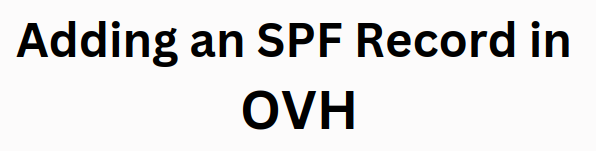 ovh spf record