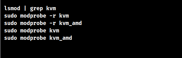 modprobe kvm_amd error