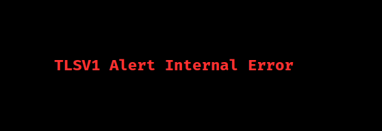 tlsv1 alert internal error mongodb