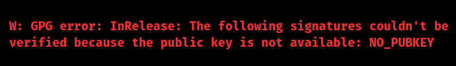 gpg error the following signatures couldn't be verified ubuntu