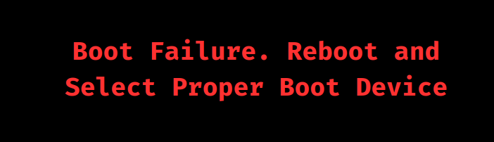 hyper-v boot failure reboot and select proper boot device