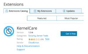 How to Validate and Install the KernelCare Extension for Plesk