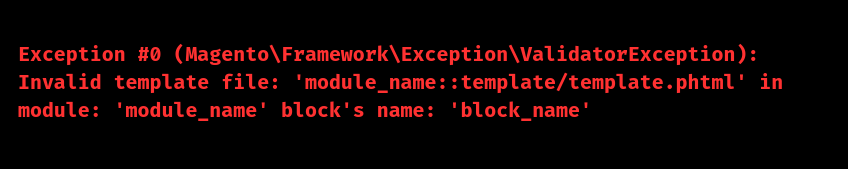 magento 2 error invalid template file
