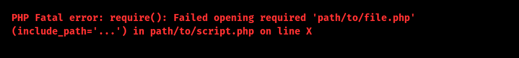 laravel fatal error require() failed opening required