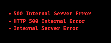 linode 500 internal server error