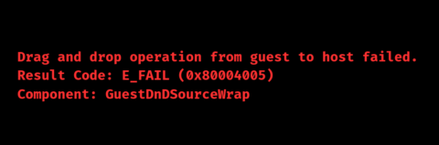 How to Fix VirtualBox Drag and Drop Error