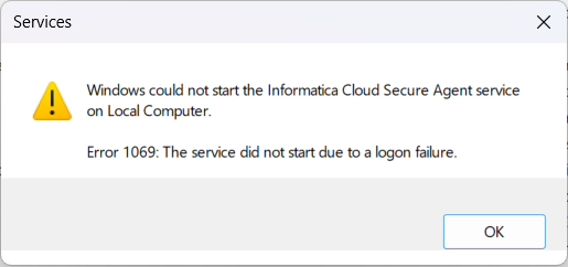 Error 1069 Logon Failure Mongodb