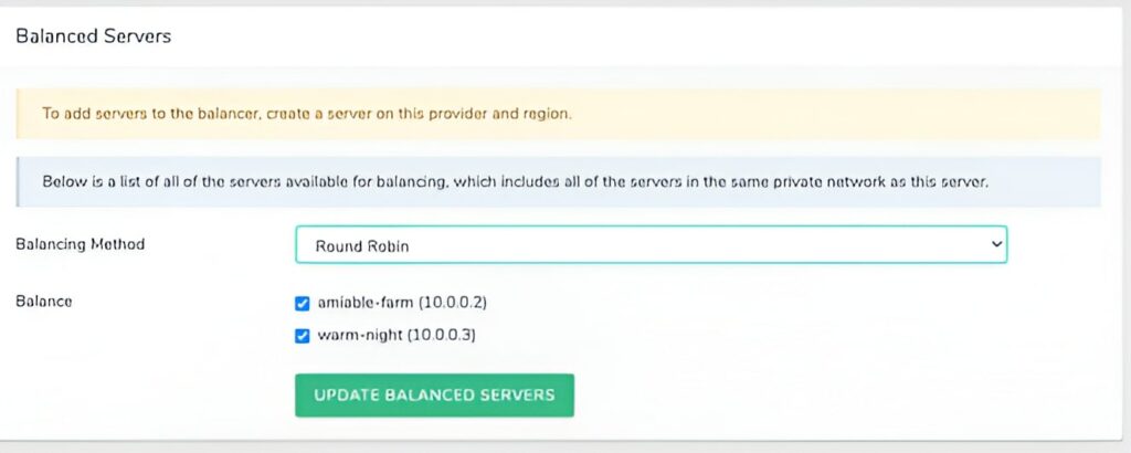laravel forge load balancer 