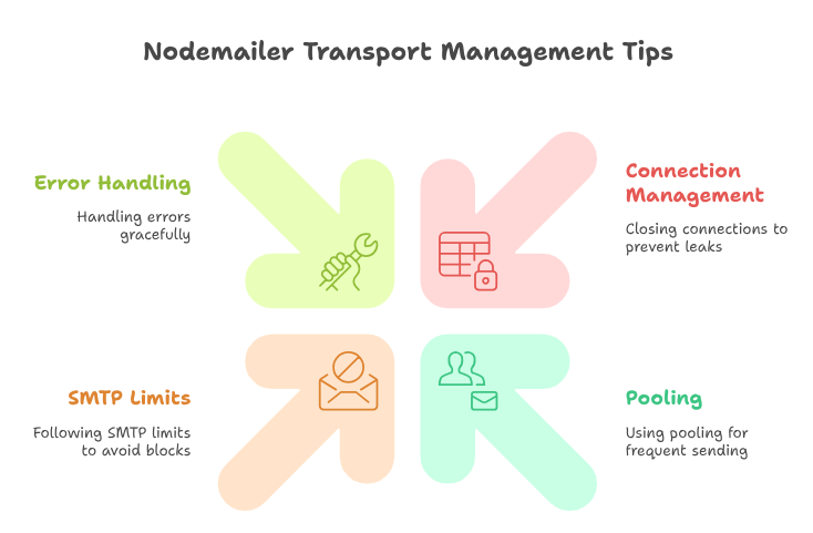 How to Close Nodemailer Transport in Node.js
