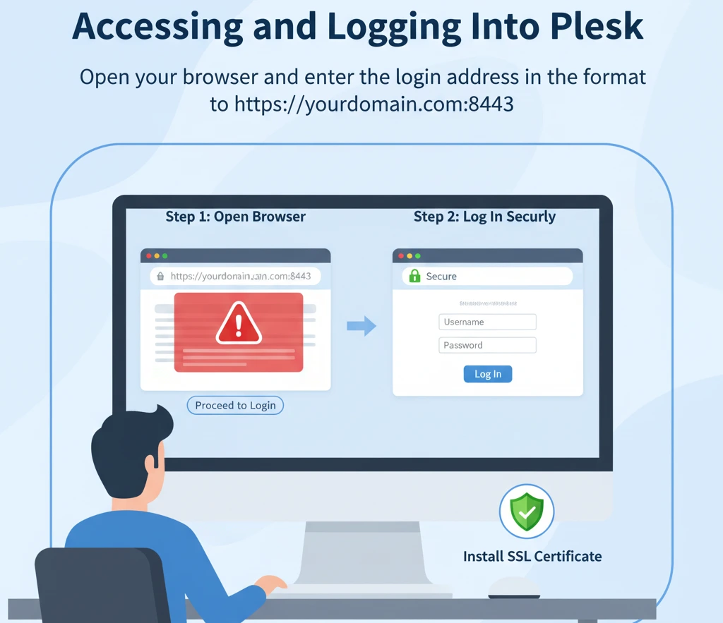 migrate a website from other server to plesk steps