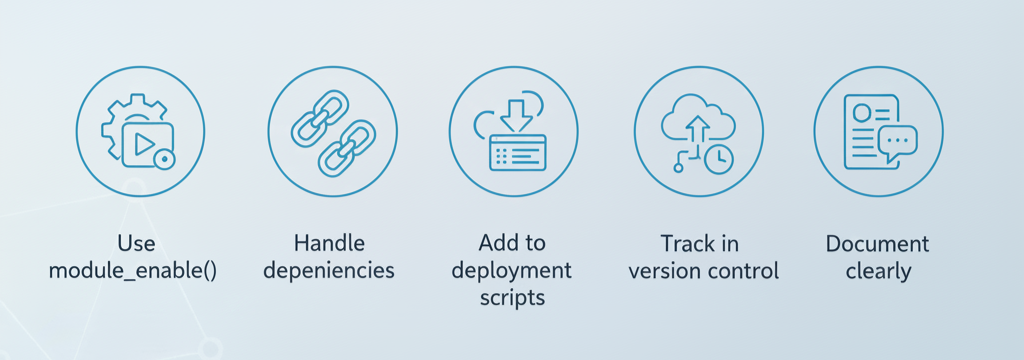 enable a module programmatically in Drupal