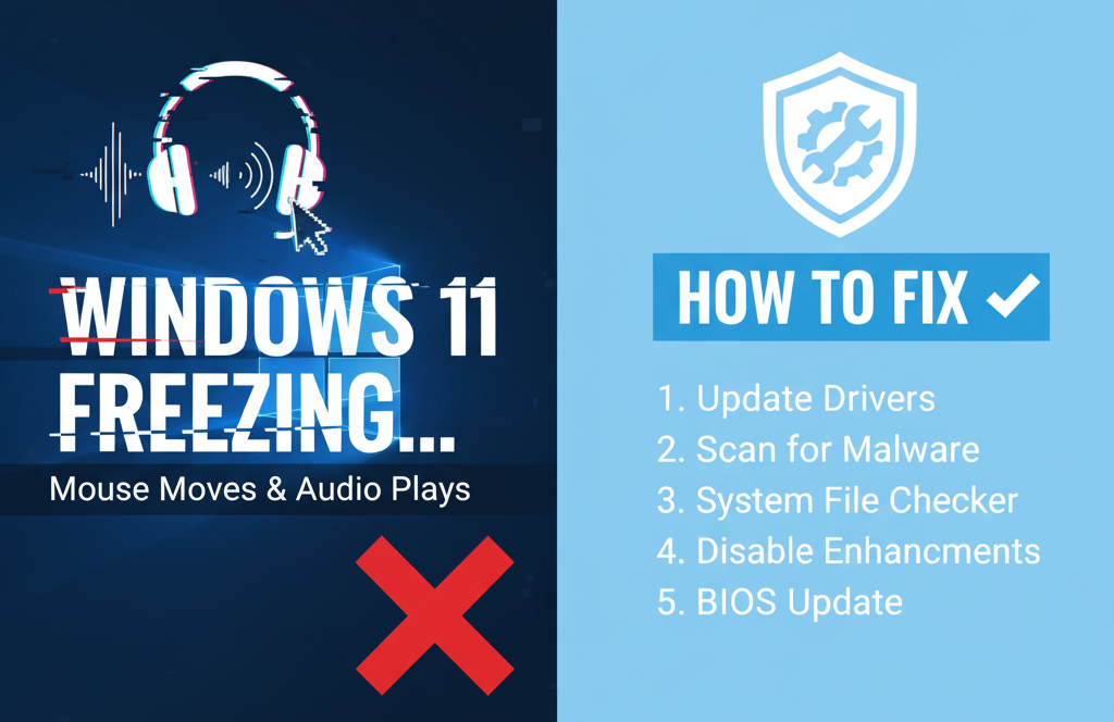 Fix Windows 11 Freezing While Mouse Moves and Audio Plays
