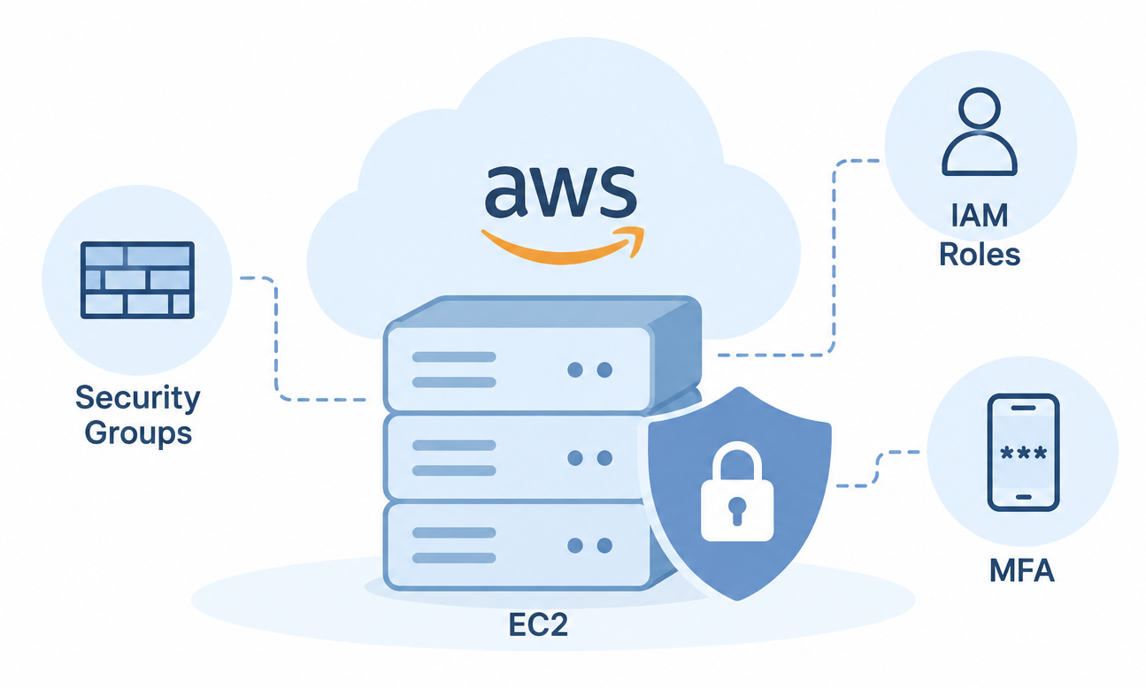 Securing AWS EC2 Instances: Security Groups, IAM Roles, and MFA