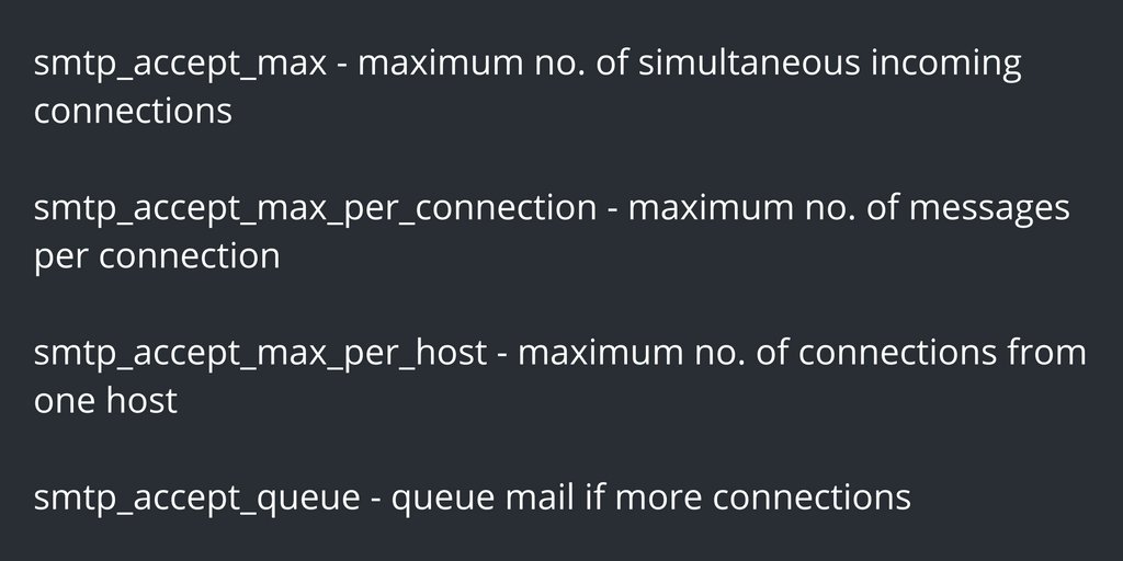 error 421 Too many concurrent SMTP connections directadmin