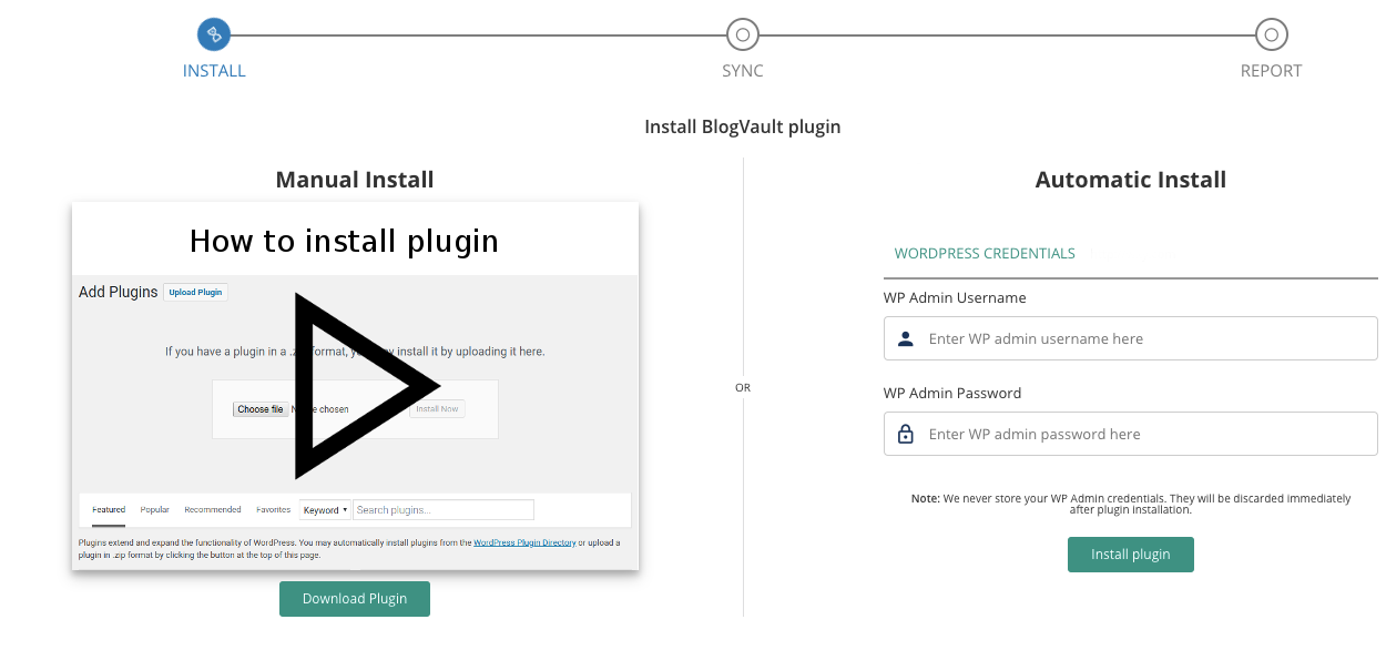 BlogVault plugin