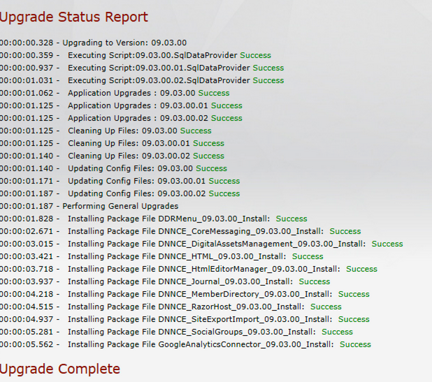 DNN upgrade