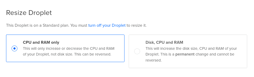 Digitalocean memory usage 