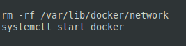 Docker error creating default bridge network