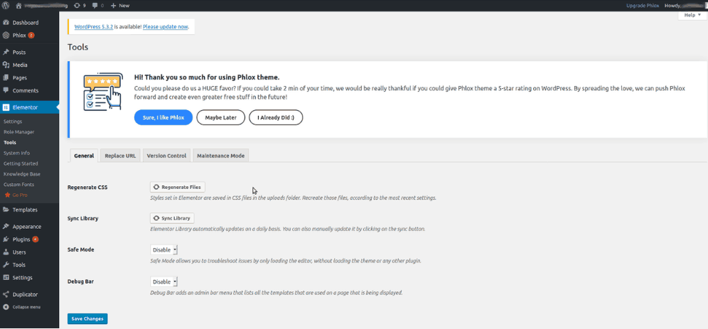 Elementor image linking error