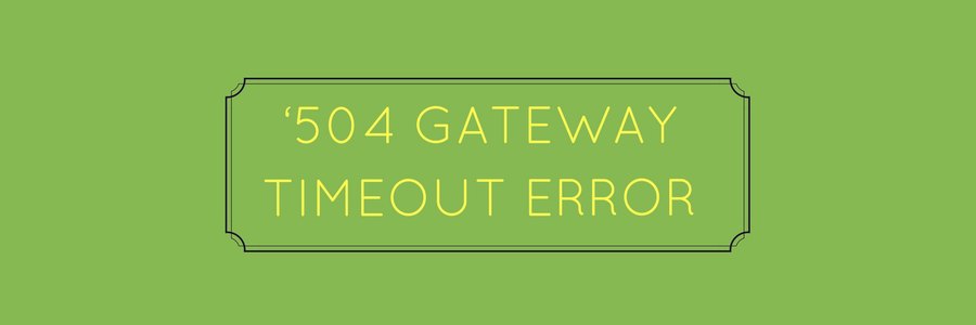 gateway timeout meaning