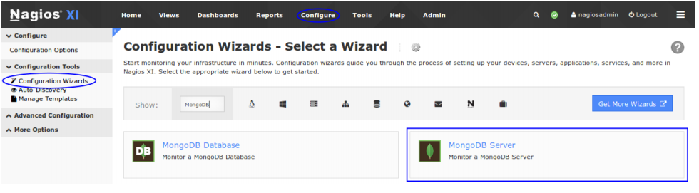 Monitor MongoDB with Nagios XI