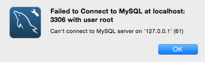 MySQL workbench error 61