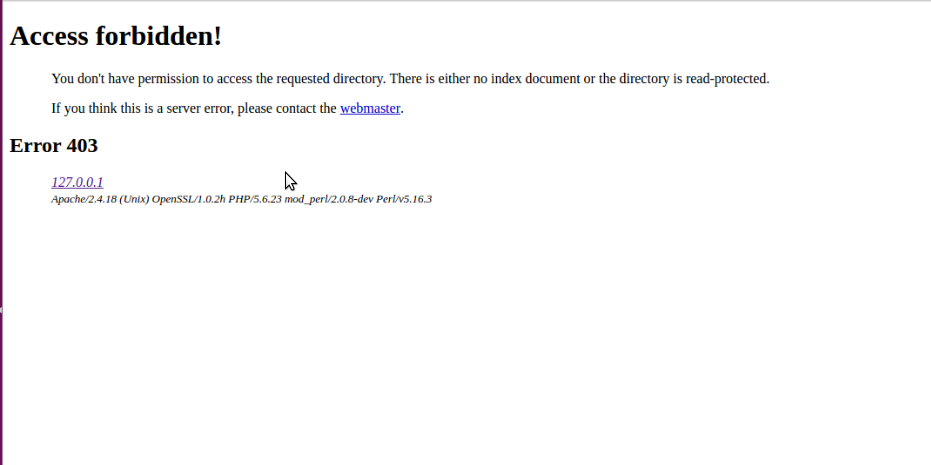 What do I do if I have a 403 forbidden page? - OVHcloud