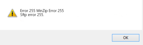 SFTP error 255