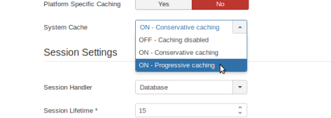 joomla-cache-settings