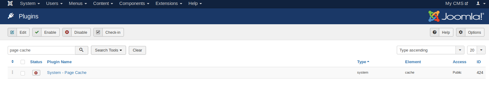 joomla-cache-settings