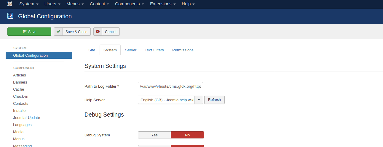 joomla-cache-settings