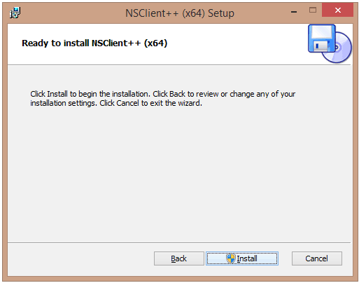 Install nsclient++ on windows