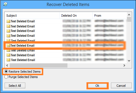 retrieve permanently deleted emails from Outlook