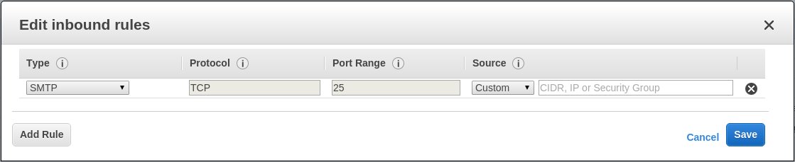 Update security rules in AWS EC2