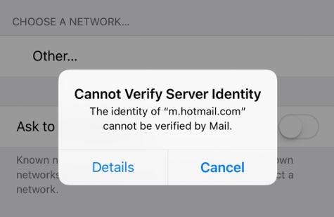 can not verify identity apple id